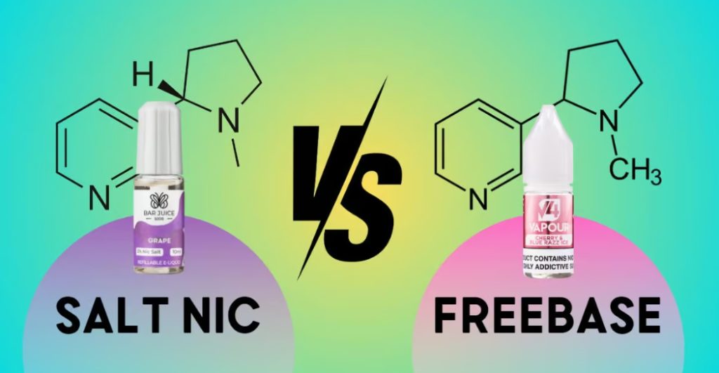 Chemical Reaction of Salt Nicotine and Freebase Nicotine in Pod Kit