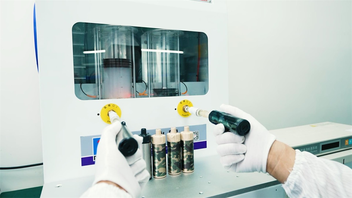 What testing is done on each vape pod batch