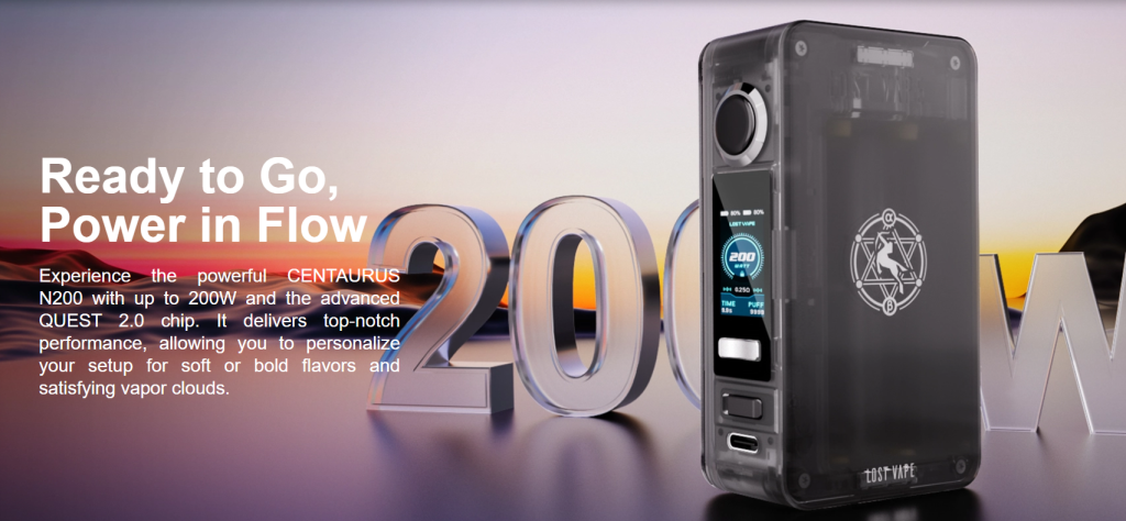 High-wattage box mod 200W high power is more than just a number