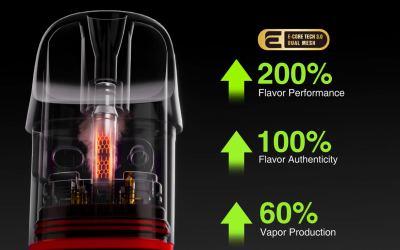 How does the dual mesh pod kit set improve the taste?