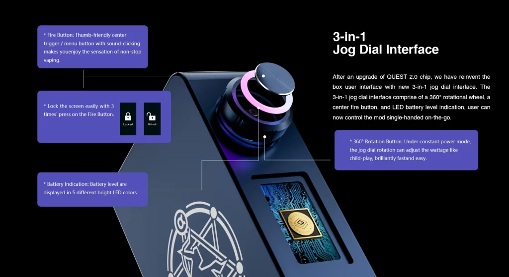The advantages of a three-in-one rotary knob operation