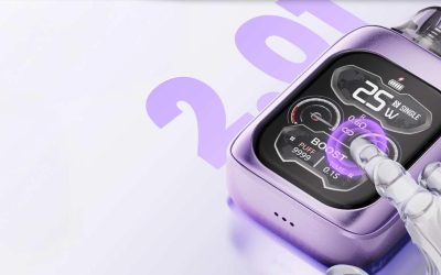 What user-friendly features can the touchscreen pod kit offer?